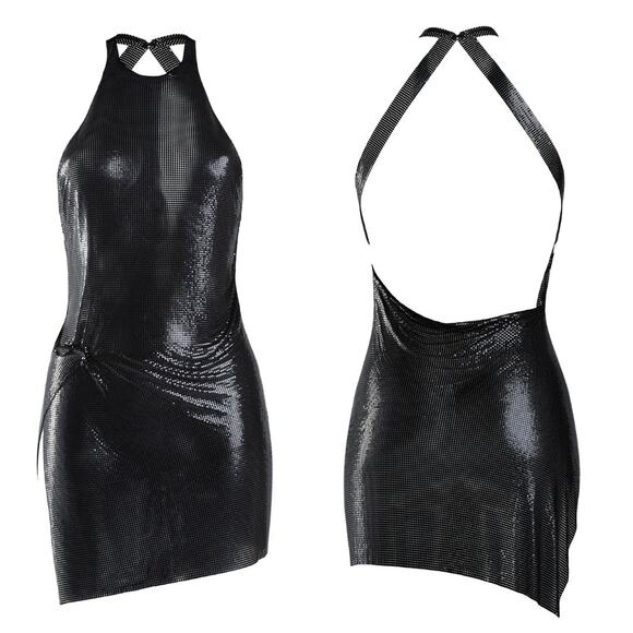 Fannie Schiavoni Alicia Mini Dress Black Size‎ Small - Picture 3 of 12